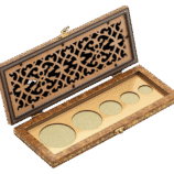 Long silver coin open