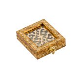 Silver Coin Box ( Oval Golden 4 Coin) (2)