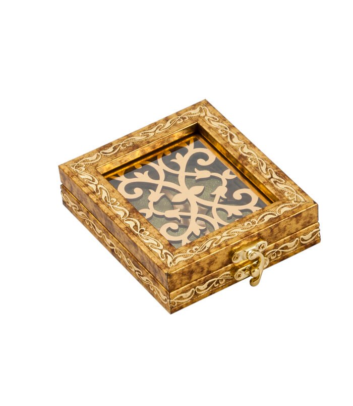 Silver Coin Box ( Oval Golden 4 Coin) (2) Silver Coin Box ( Oval Golden 4 Coin) (2)