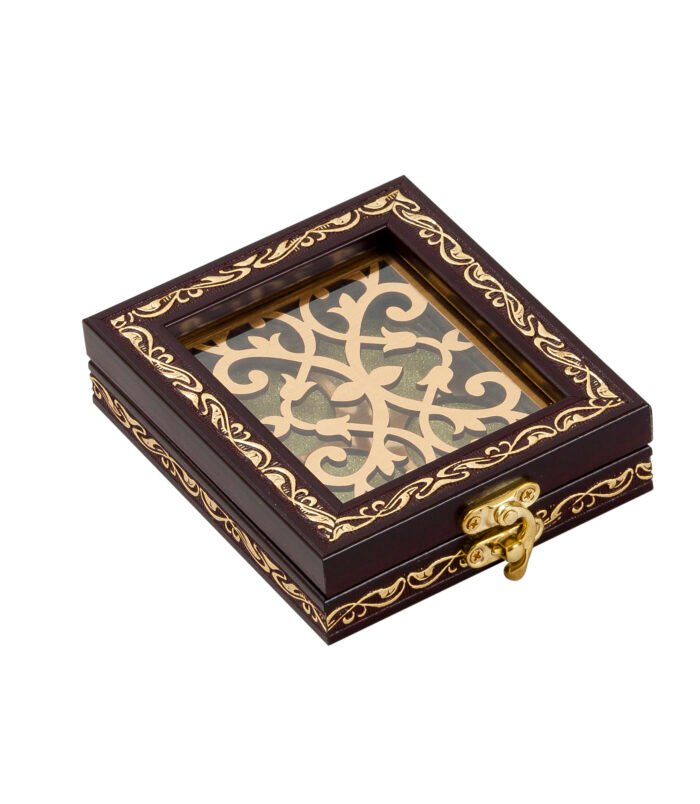 Silver Coin Box (Oval Maroon 4 Coin) Silver Coin Box (Oval Maroon 4 Coin)