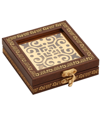 Silver Coin Gift Box (Brown)