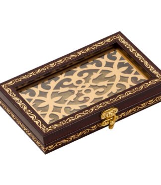 2 Khana Silver Coin Gift Box (Oval Maroon)